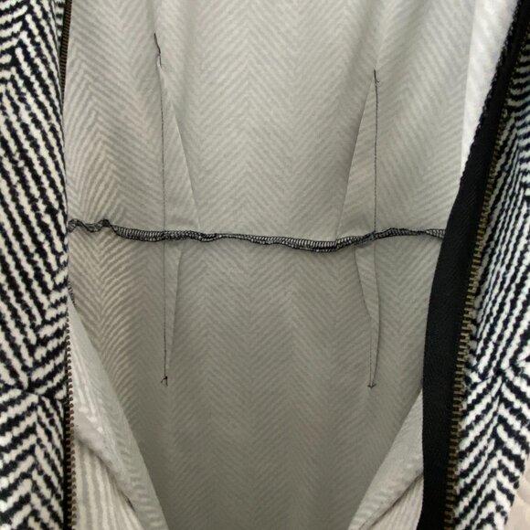 The Limited Mini Dress Office Wear Size 4 Herringbone Gray - Picture 5 of 11